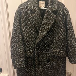 Abercrombie & Fitch Herringbone Coat